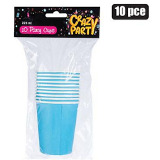 Light Blue Party Cups - 10 Pack